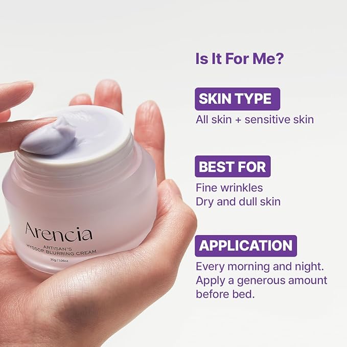 Arencia Hyssop Blurring Cream  Korea/Moisturizing/Wrinkle Care/Dry Skin/Rough Skin/Collagen/Elasticity/Moisturizing/Skin Care