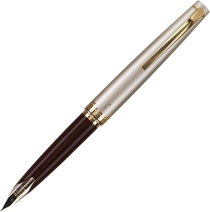 PILOT E95s Fountain Pen, Black Barrel with Gold Accents, Extra Fine Nib, Blue Ink (60836)