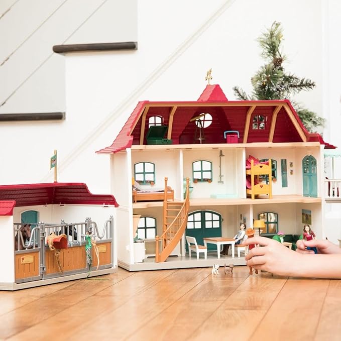 Schleich - 42551 Lakeside Country House and Stable, Multi Color