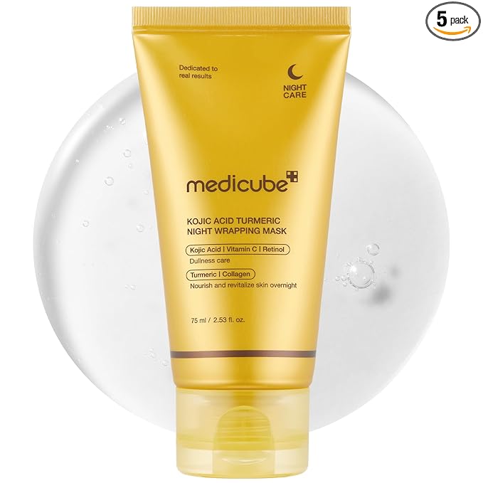 Medicube Turmeric Kojic Acid Night Wrapping Peel Off Mask, Korean Skincare