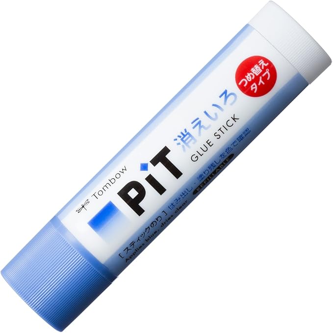 TOMBOW HCA-223-10P Stick Glue Stick Pit Refill Type, N Size, 0.7 oz (20 g), Main Unit + Refill Pack, 10 Pieces