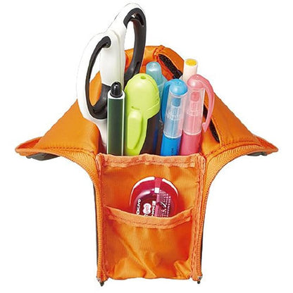 Kokuyo "NeoCritz" Transformer Pencil Case (2.Gray Ãƒâ€” Orange)