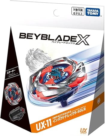 BEYBLADE X Beyblade X UX-11 Starter Impact Drake 9-60LR