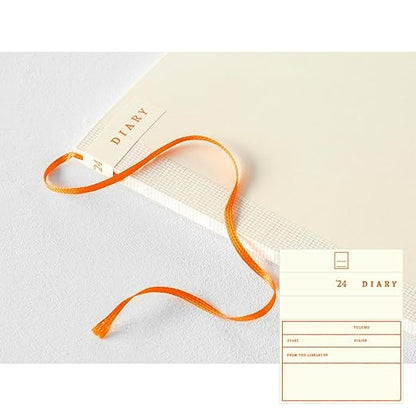 Midori 22278006 MD Notebook Diary, Notebook Stickers, 2024, M, Monthly (Starts December 2023) (A4 deformation (monthly) thin