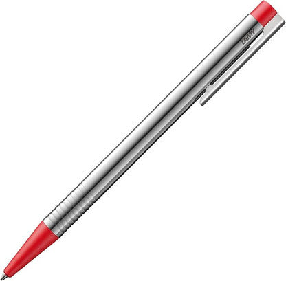 LAMY Ballpoint Pen, Oil-Based, Logo, Stainless Steel, Hairline, L206