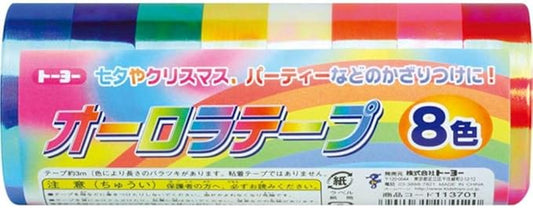 Toyo Aurora Tape 3m roll, 8 colors, 113701