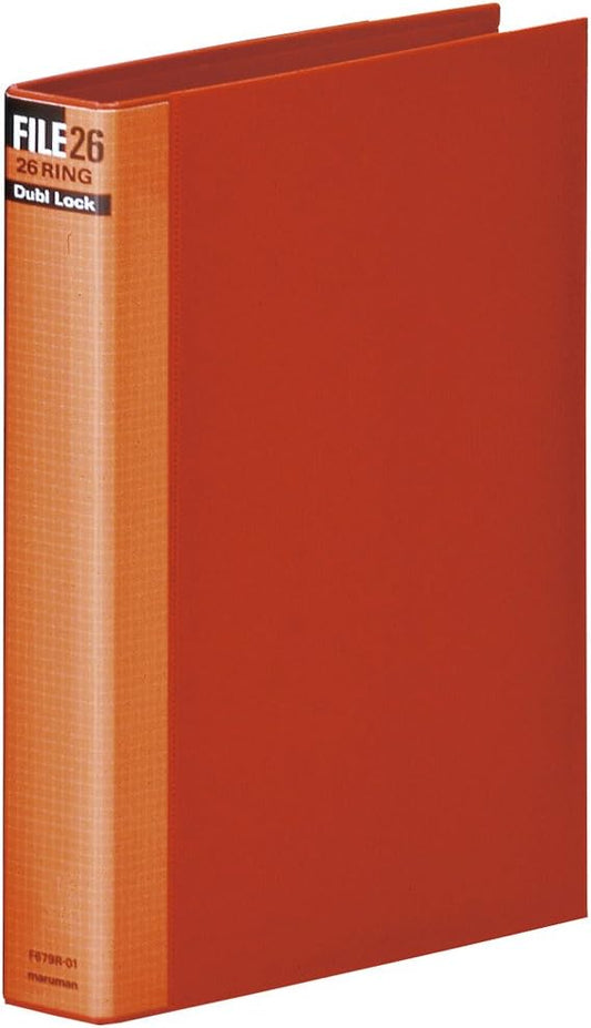 Maruman Loose Leaf Binder B5 Double Block 26 Holes Red F679R-01