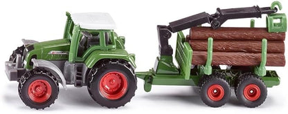 BorneLund SK1645 SIKU Fent Tractor with Wood Transport Trailer