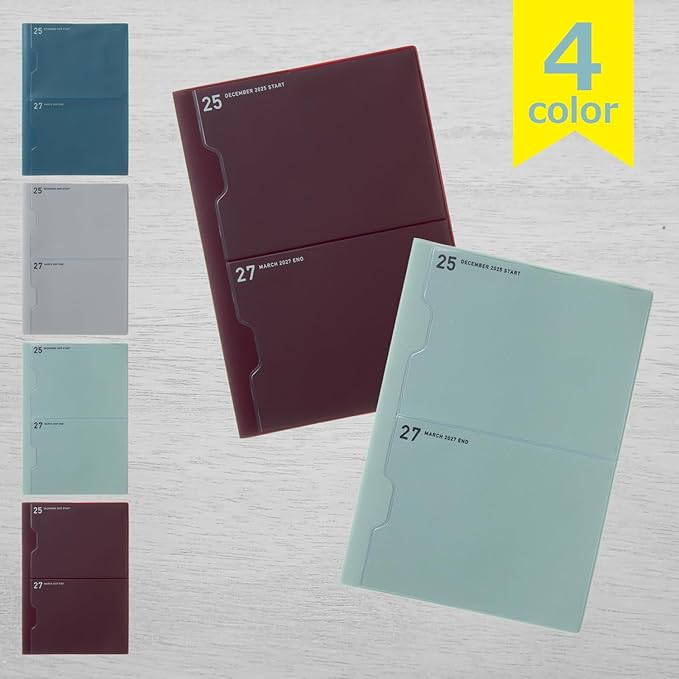 Laconic LAMD92-160WI Notebook, 2026, A5 Monthly Pocket, Wine (Starts on December 2025)