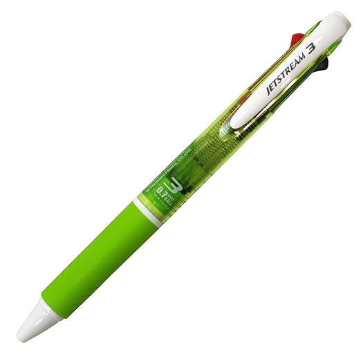 Uni  Pencil Co., Ltd. Multicolor Ballpoint Pen Jet Stream Green 0.7mm 3-Color Pack Goods Brand