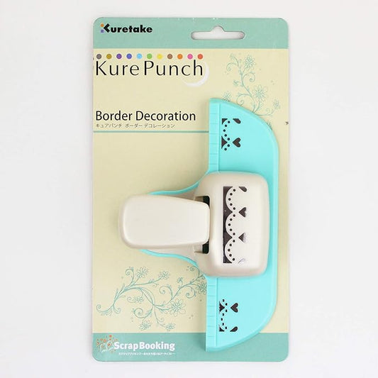Kuretake SBKPB130-9 Kure Punch, Craft Punch, Border Decoration, Circles and Hearts