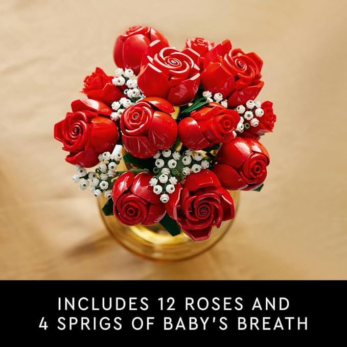 LEGO Icons Bouquet of Roses Building Set 10328 (822 Pieces)