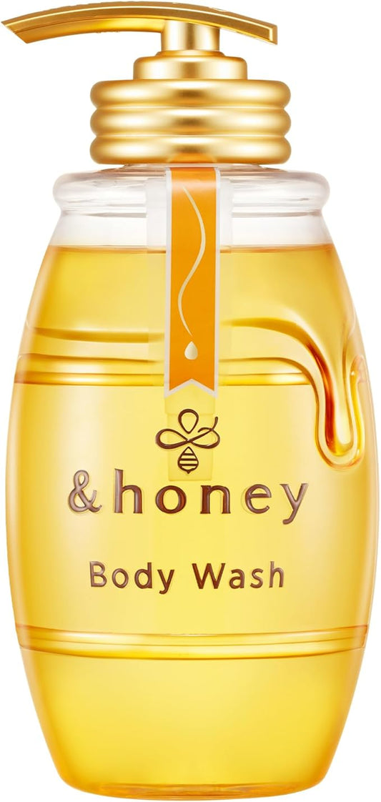 & Honey Gel Body Wash, Deep Moist, 16.9 fl oz (500 ml)
