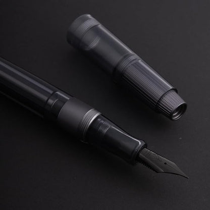 Asvine Natami Vacuum Filled Fountain Pen Titanium & Acrylic