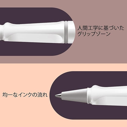 LAMY L319WT Safari Ballpoint Pen, Water-based Ink, White