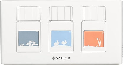 Sailor Fountain Pen, Bottle Ink, Harappa, Tenbyslee, 3 Color Set, 0.4 inches (10 mm) x 3 Colors, 13-2400-002