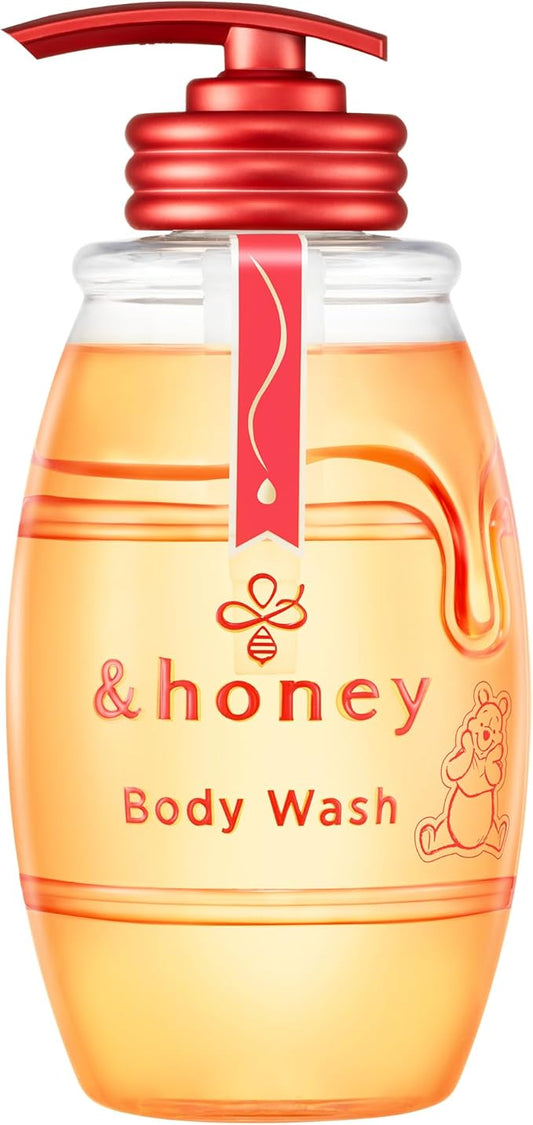 & HONEY Winnie the Pooh Limited Design 2024 & Honey Gel Body Wash Deep Moist, 16.9 fl oz (500 ml)