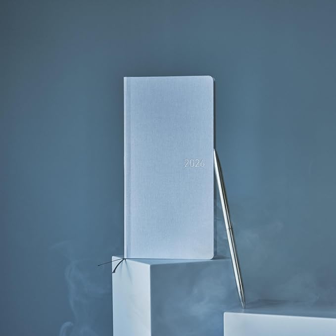 HOBONICHI Notebook, 2026 Weeks, Colors/Sky Mist, Starts from January, Weekly Notebook, Weekly Lift, Slim and Long