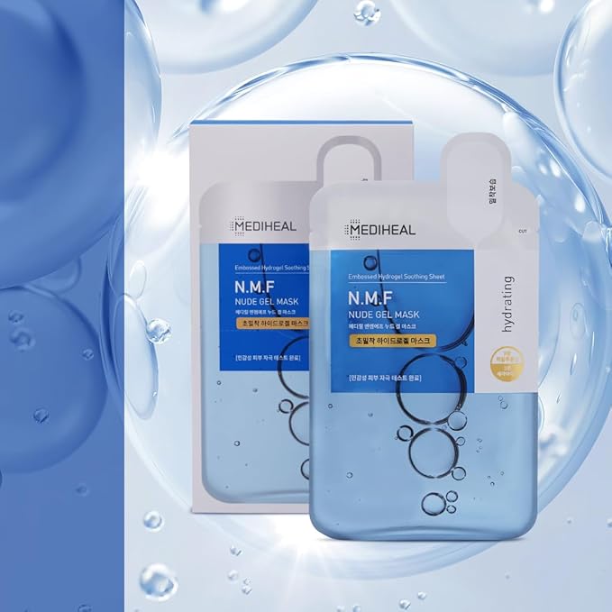Meiheal Nude Gel Mask (Pack of 10), Moisturizing, Sensitive Skin, Dry Skin, Rough Skin Care, Pore Care, Korean Cosmetics (N.M.F)