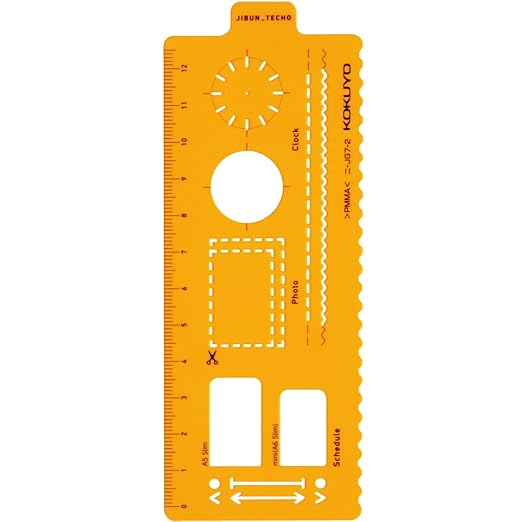 Kokuyo Jibun Techo Accessory Template Plan Ver. ニ-JG7-2