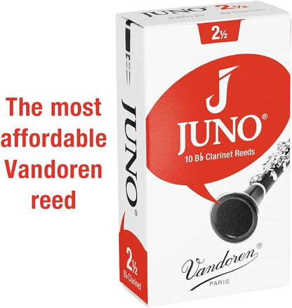 Vandoren JCR0125 Bb Clarinet Lead JUNO 10 Pieces Hardness: 2-1/2