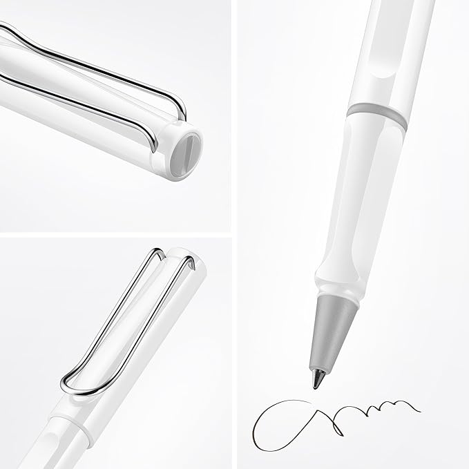 LAMY L319WT Safari Ballpoint Pen, Water-based Ink, White