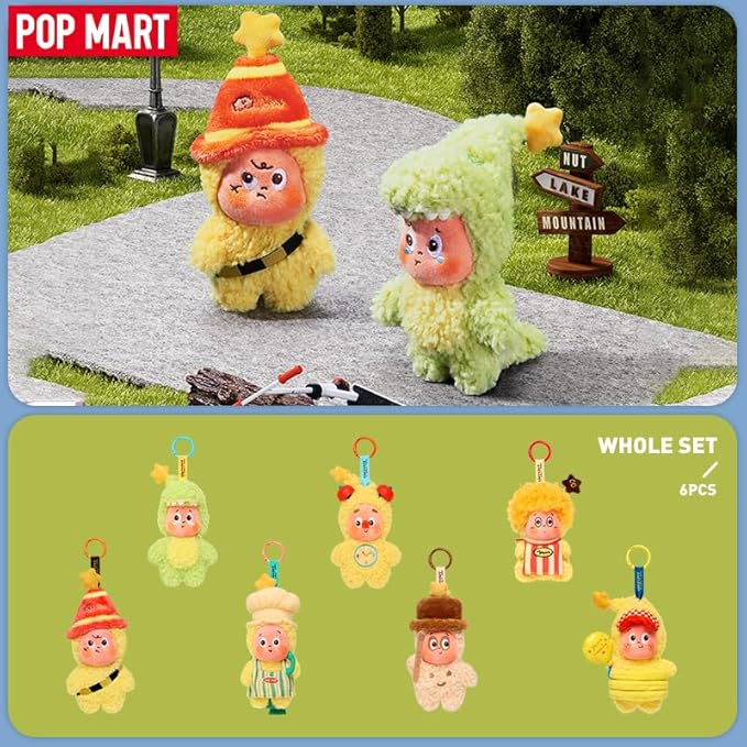POP MART Twinkle Twinkle Be a Little Star Series Plush Pendant, 6 Pieces in Assorted Boxes, Popmart, Blind Box, Figure, Plastic Model, Premium Toy, PVC, Soft Vinyl, Original Character, Birthday Gift