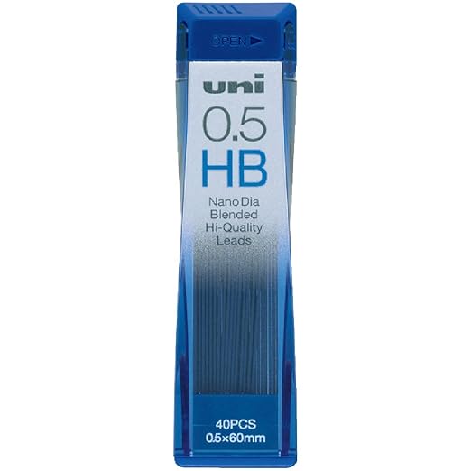 Uni NanoDia Machanical Pencil 0.5 mm Lead Pack of 3, HB (U05202ND3PHB)