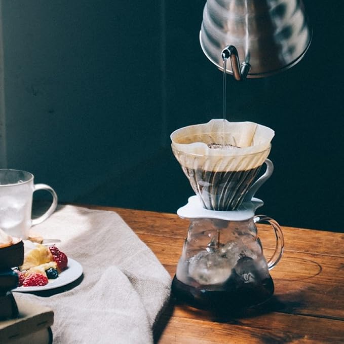 Hario Glass Coffee Dripper, Size 02, Black