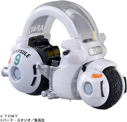 Takara Tomy Dream  x Dragon Ball Bulma's Capsule No.9 Bike Mini Car Toy, 3 Years and Up