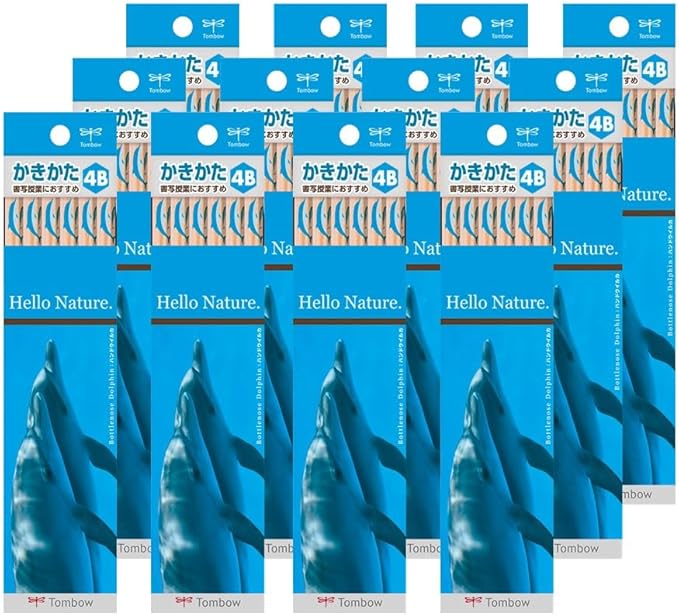TOMBOW Pencil Hello Nature 2B Dolphin 12 Dozen KB-KHNDL2B-12P