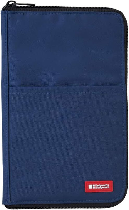 Lihit Lab A7653-4 Pen Case, Flat Type, Wide, Orange