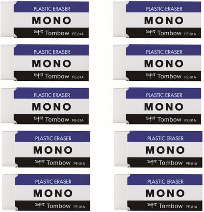 Tombow Pencil Eraser MONO PE01 JCA-061 (10PCS)