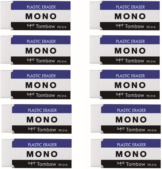 Tombow Pencil Eraser MONO PE01 JCA-061 (10PCS)