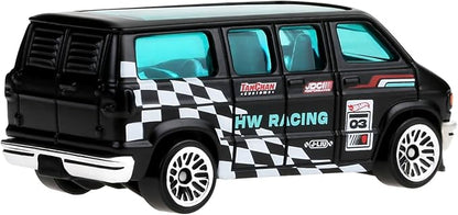 Hot Wheels HXR31 Basic Car Dodge Van Vehicle Toy Mini Car 3 Years Old and Up Black