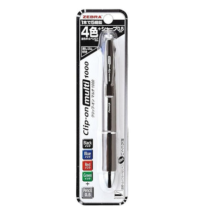 Zebra 1 Pack of P-B4SA2-BK on multi 1000 black - zebra multi-function pen clip