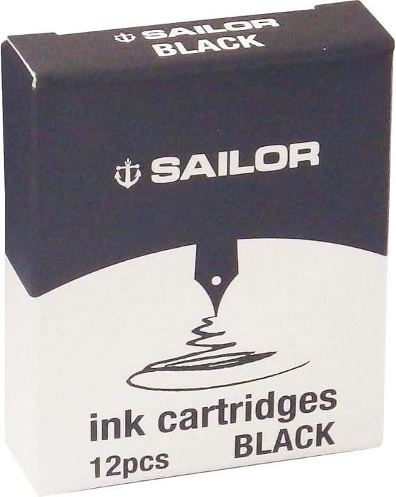 Sailor Cartridges - Blue/Black (Set of 12) 13-0402-144