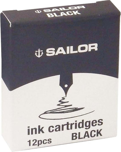 Sailor Cartridges - Blue/Black (Set of 12) 13-0402-144
