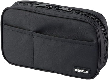 Lihit Lab A7551-11N Pen Case, Book Type, Indigo
