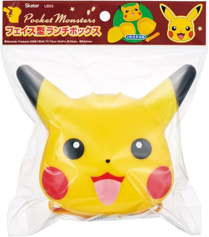 Skater LBD3-A Die-Cut Lunch Box, 9.1 fl oz (270 ml), 2 Tiers, With Lunch Belt, Pokemon Pikachu
