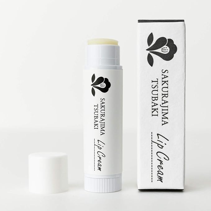 TSUBAKI Sakurajima Tsubaki Lip Balm, 0.2 oz (4 g)