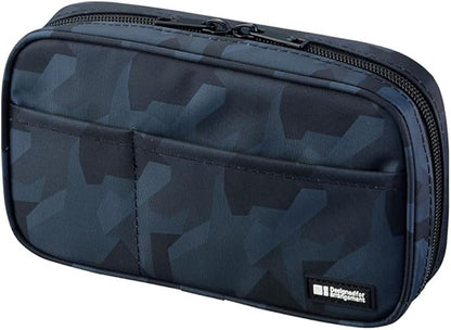 Lihit Lab A7551-11N Pen Case, Book Type, Indigo