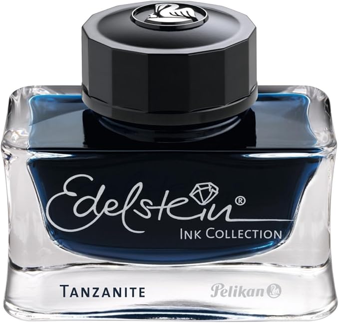 Pelikan Tanzanite Edelstein Fountain Pen Bottled Ink Officially Imported