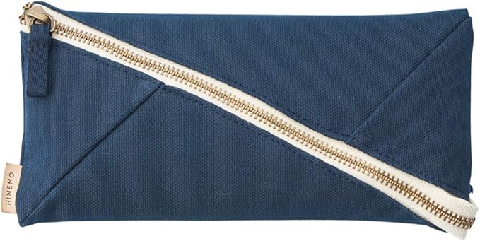 Lihit Lab A7901-5 HINEMO Wide Open Pen Pouch, Large, Yellow