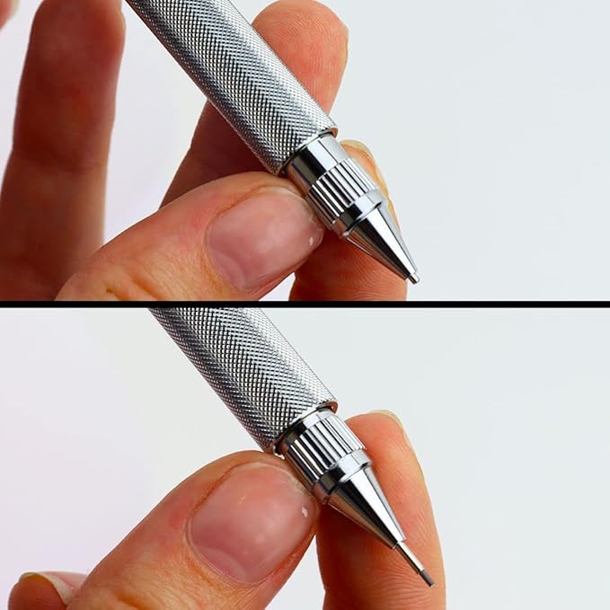 Platinum Fountain Pen Mechanical Pencil Professional Use 171 0.3mm Silver [Case Included] MSDA-1500A#9-P