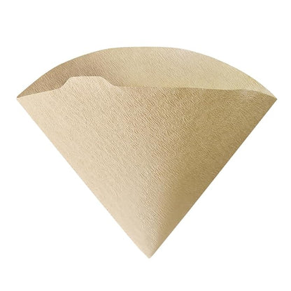 Hario V60 Paper Coffee Filters, Size 01, Natural, Tabbed