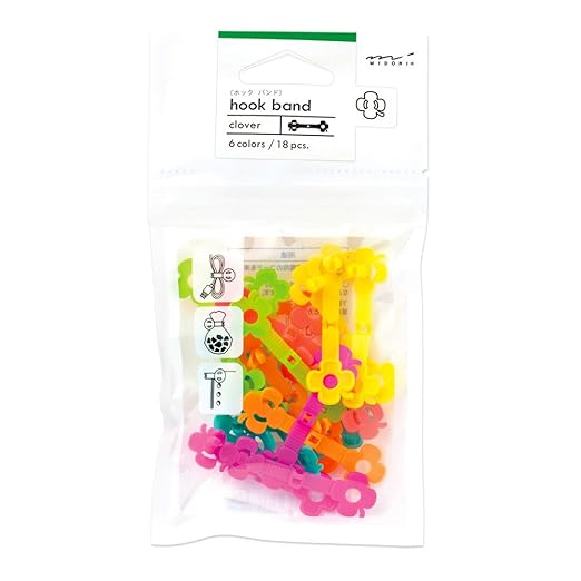 Midori Hook Band 6 Colors Assorted, Clover (43256006)