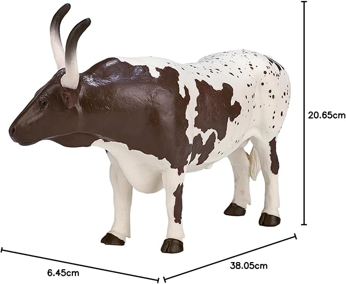 Mojo Fun 387222 Texas Longhorn Bull Realistic Farm Cow