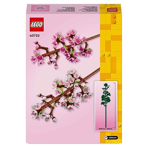 LEGO Creator Cherry Blossoms, Artificial Room Decor Flowers and Desk Accessory, Bouquet of Flowers for Displaying, Flower Gift for Girls and Boys Age 8 and Over 40725