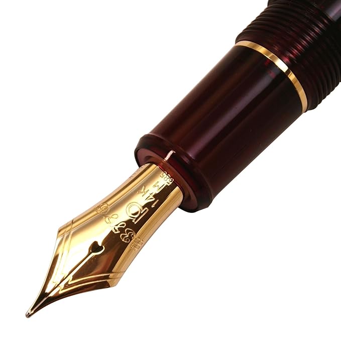 Platinum Fountain Pen 3776 Century Burgundy Pen, wine, medium nib